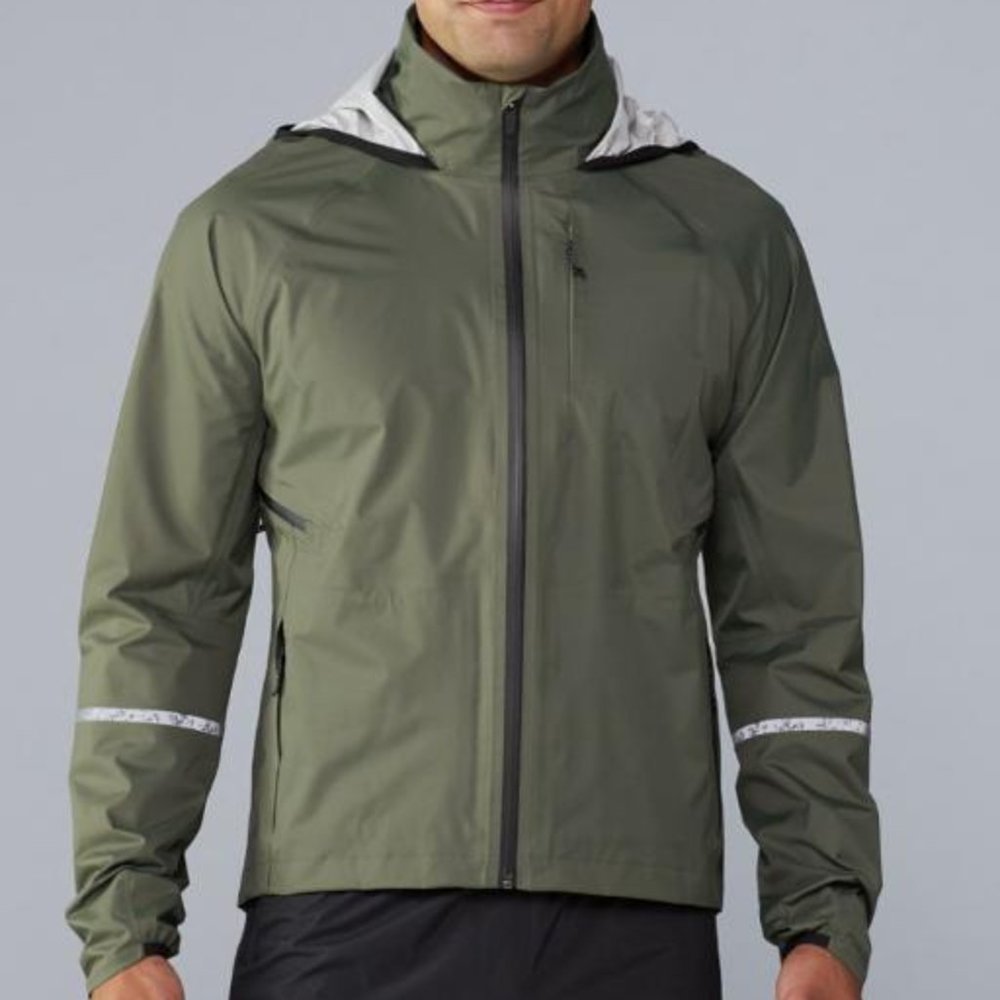 NWT! REI Co-op Junction Hooded Cycling Rain Jacket Asparagus/X-Large